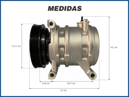 Compressores COMPRESSOR CALSONIC PISTÃO - FIAT PALIO FIRE / UNO FIRE Imagem 5