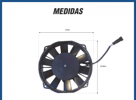 Eletroventiladores ELETROVENTILADOR SPAL VA43-AP15/C/I-34S 12V AMP SL5 L254 POL. INV. MC Imagem 4