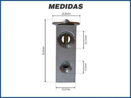 Filtros e Válvulas VÁLVULA DE EXPANSÃO 1,5 TR O'RING BLOCK ROSCA UNIVERSAL Imagem 4