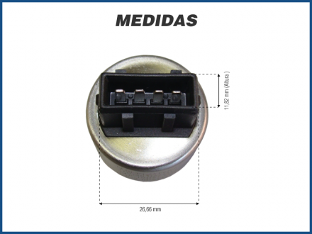 Elétricos PRESSOSTATO - CHEVROLET CORSA / CALIBRA / VECTRA - 4 PINOS - 1994>1999 Imagem 3