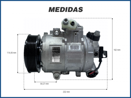 Compressores COMPRESSOR DENSO - VOLKSWAGEN POLO VARIÁVEL - 2002>2014 Imagem 5