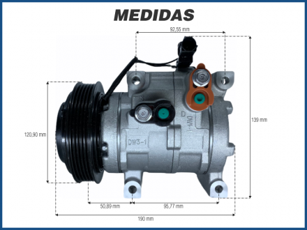 Compressores COMPRESSOR DOOWON - HYUNDAI HB20 1.0 - 2012> Imagem 5