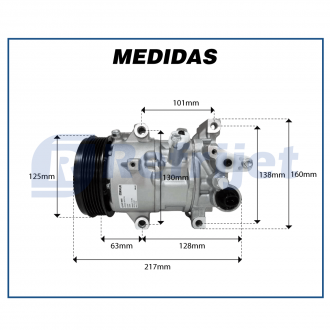 Compressores COMPRESSOR MAHLE - TOYOTA COROLLA 1.8 / 2.0 - 2015 Imagem 6