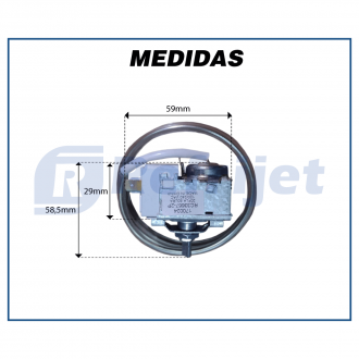 Elétricos TERMOSTATO ROTATIVO BULBO LONGO RC 33667-2 Imagem 3