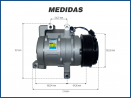 Compressores COMPRESSOR DELPHI - HONDA CIVIC 1.8 16V SOHC L4 - 2006>2011 Imagem Miniatura 5