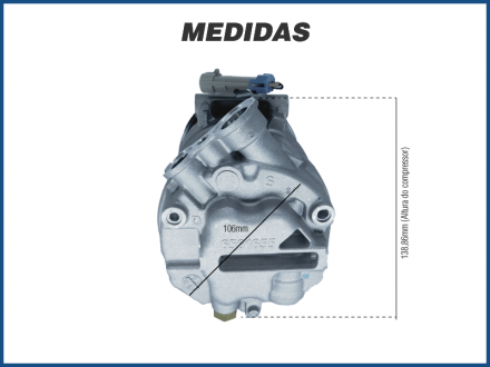 Compressores COMPRESSOR MAHLE - CHEVROLET ASTRA - 2002>2009 / VECTRA - 2006>2012 Imagem 5