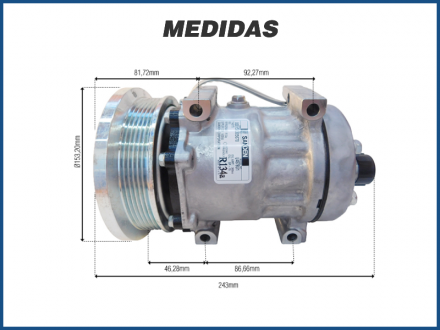 Compressores COMPRESSOR SANDEN 4578 SD7H15 Imagem 5