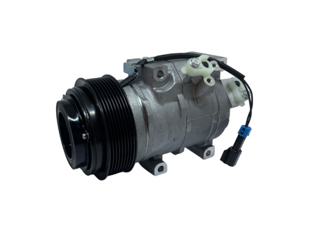 Compressores COMPRESSOR MODELO DENSO 10SRE18C MÁQUINA TRATOR JOHN DEERE 5078E - 12 VOLTS POLIA 8PK 126MM - OEM: 284680 Imagem 1