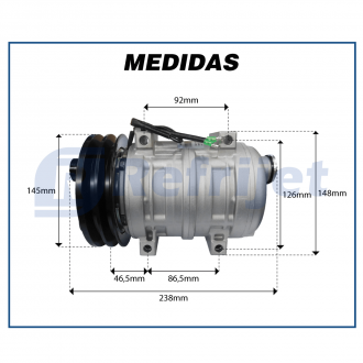 Compressores COMPRESSOR TM-21 47240 R-134 E R404 Imagem 7