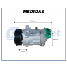 Compressores COMPRESSOR RENAULT MASTER 2.3 2013>2022 / NISSAN SENTRA 2007>2013 - 12 VOLTS POLIA 7PK Imagem Miniatura 5