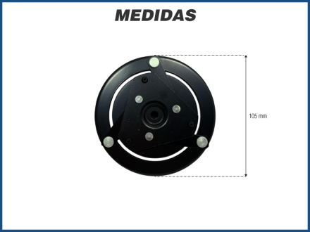 Componentes PLATO EMBREAGEM COMPRESSOR DELPHI CVC MAHLE Imagem 2