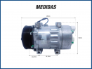 Compressores COMPRESSOR MAHLE 7H15 PASSANTE 8PK 12V 119MM SAIDA TRASEIRA Imagem Miniatura 4