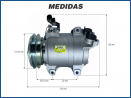 Compressores COMPRESSOR VALEO - MITSUBISHI L200 TRITON 3.2 DIESEL ZEXEL DKS15 - 2008>2014 Imagem Miniatura 5