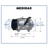 Compressores COMPRESSOR 7H15 - FLEX 4864 R134 Imagem Miniatura 7