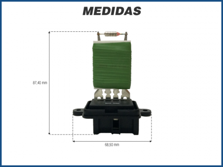 Elétricos RESISTÊNCIA CAIXA EVAPORADORA - FIAT DUCATO / FIAT 500 Imagem 2