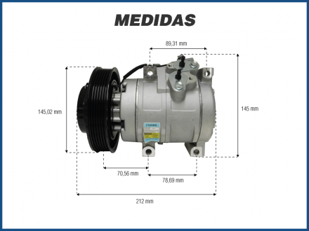 Compressores COMPRESSOR DELPHI - TOYOTA COROLLA - 1.8 - 2008>2009 Imagem 4