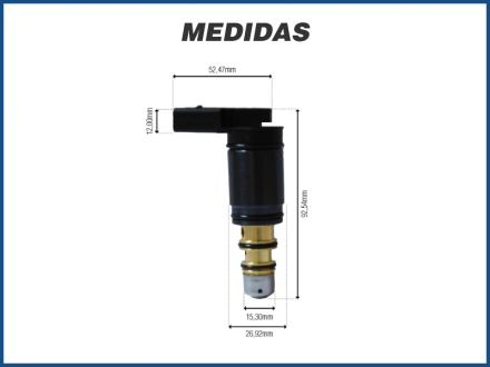 Filtros e Válvulas VÁLVULA TORRE DENSO 6SEU12 / 7SEU16 - AUDI A3 / VOLKSWAGEN AMAROK Imagem 2