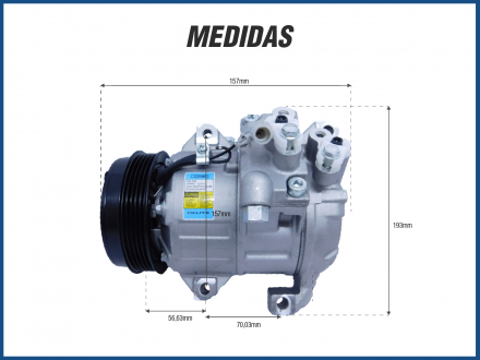 Compressores COMPRESSOR DELPHI - GRAND VITARA 2.0 16V 1998/2016 GASOLINA Imagem 3