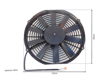 Eletroventiladores "ELETROVENTILADOR SPAL 11"" 24V VA09-BP12 / C27S 24V" Imagem 3