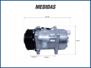 Compressores COMPRESSOR MAHLE 7H15 8 ORELHAS 8PK 12V 119MM SAIDA TRASEIRA Imagem Miniatura 4