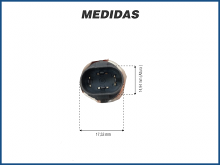 Elétricos PRESSOSTATO 3-WAY - FIAT UNO R-134A M11-1.0 - 4 PINOS Imagem 2