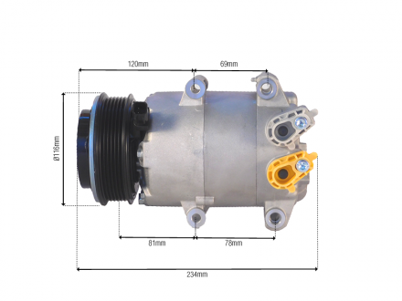 Compressores COMPRESSOR FORD NEW FIESTA  / ECOSPORT Imagem 4