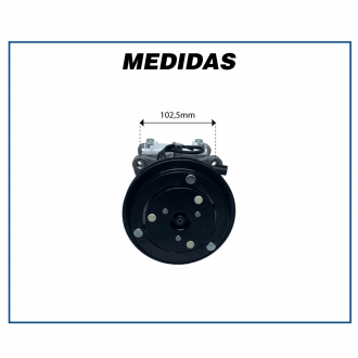 Compressores COMPRESSOR 10P15 1A 12V ORELHA - JOHN DEERE 1450 / VALTRA 1780 / BM 100 / BM 110 / BM 120 / BM 125 - BC447190 - 153ORC Imagem 6