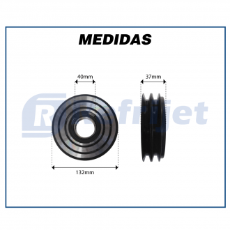 Componentes CONJUNTO DE EMBREAGEM DO COMPRESSOR SANDEN 5H14 24 VOLTS POLIA 2A 132MM Imagem 8