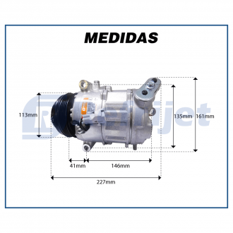 Compressores COMPRESSOR 7SBH17C FIAT DUCATO 2019> MOTOR 2.3 POLIA 4PK Imagem 7