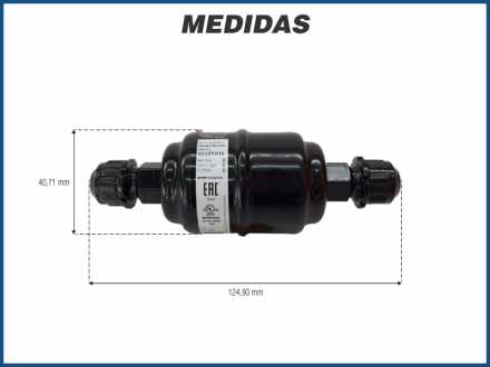 Filtros e Válvulas FILTRO SECADOR - DANFOSS DML033R 3/8 Imagem 2