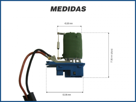 Elétricos RESISTÊNCIA CAIXA EVAPORADORA - CHEVROLET VECTRA - 1993>1998 Imagem 1