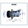 Compressores COMPRESSOR RENAULT FLUENCE 2.0 - 12 VOLTS POLIA 6PK 120MM OEM: 926009541R Imagem Miniatura 6