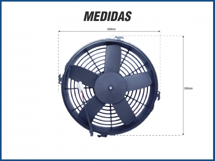 Eletroventiladores ELETROVENTILADOR 12'' 24V IMOBRAS SOPRANTE Imagem 2