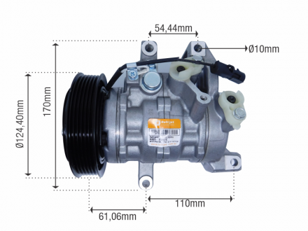 Compressores COMPRESSOR 10S15 NEW HONDA CIVIC 2007>2012 EXS / LXS Imagem 5