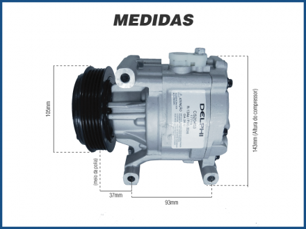 Compressores COMPRESSOR SCROLL - FIAT PALIO / SIENA / PUNTO / FIORINO 1.3 / 1.4 Imagem 4