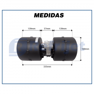 Motores MOTOR SPAL 009-B40-22 24V GR 24V VLL Imagem 3