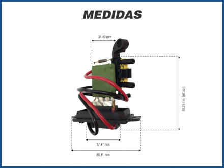 Elétricos RESISTÊNCIA CAIXA EVAPORADORA - RENAULT MEGANE Imagem 2