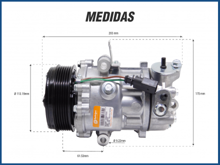 Compressores COMPRESSOR VW UP/ GOL G7/G8/FOX/VOYAGE MOTOR 3 CILINDROS Imagem 5