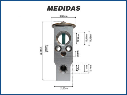 Filtros e Válvulas VÁLVULA DE EXPANSÃO BLOCK - CHEVROLET S10 Imagem 4