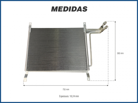 Condensadores CONDENSADOR FORD F1000 FLUXO PARALELO Imagem 1