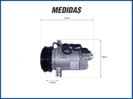 Compressores COMPRESSOR ORIGINAL ONIX 1.0 TURBO PLUS 2019/... Imagem 4