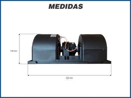 Motores MOTOR SPAL 006-A45-22 LL 12V 3 VEL Imagem 3