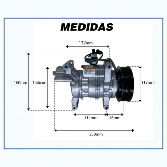 Compressores COMPRESSOR HONDA CIVIC 2007/2011 2.0 16V SOHC L4 (SI) Imagem 6