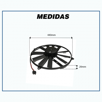 Eletroventiladores ELETROVENTILADOR DO RADIADOR MERCEDES BENZ SPRINTER 311/313/413 C/AR CONDICIONADOR Imagem 2