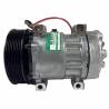 Compressores COMPRESSOR SANDEN REFRIJET 7H15 FLEX (8044) 8PK 132MM 24V 4 FUROS PASSANTES R134A CAMINHÃO VOLVO Imagem Miniatura 0