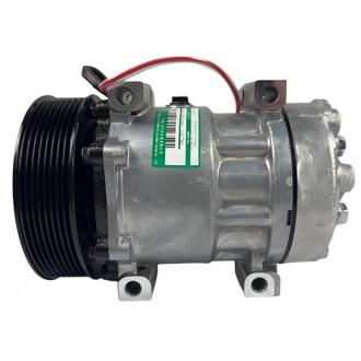 Compressores COMPRESSOR SANDEN REFRIJET 7H15 FLEX (8044) 8PK 132MM 24V 4 FUROS PASSANTES R134A CAMINHÃO VOLVO Imagem 0