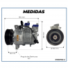 Compressores COMPRESSOR MODELO DENSO 6SES14C VOLKSWAGEN AMAROK V6 3.0 2018> 12 VOLTS POLIA 6PK OEM: 2H6820803 Imagem Miniatura 6