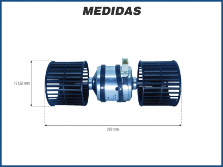 Motores MOTOR CAIXA A/C MÁQUINA ESCAVA - NEW HOLAND E70 / 175 / 215 / 80 / 235 / 135 Imagem 2