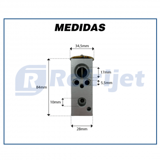 Filtros e Válvulas VÁLVULA DE EXPANSÃO - RENAULT SANDERO / LOGAN / DUSTER Imagem 3