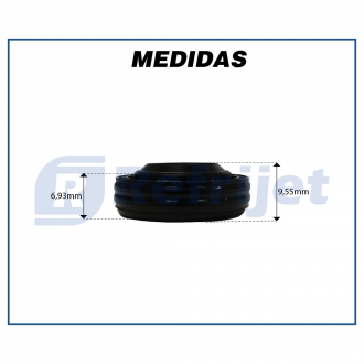 Componentes SELO COMPRESSOR DELPHI CVC MINI LIP SEAL R134A Imagem 3